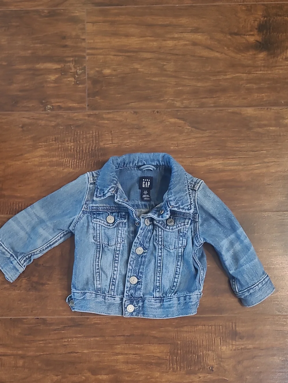 Baby GAP Light Blue Kids Denim Jacket Soft Everyday Play Time School Size 6/12